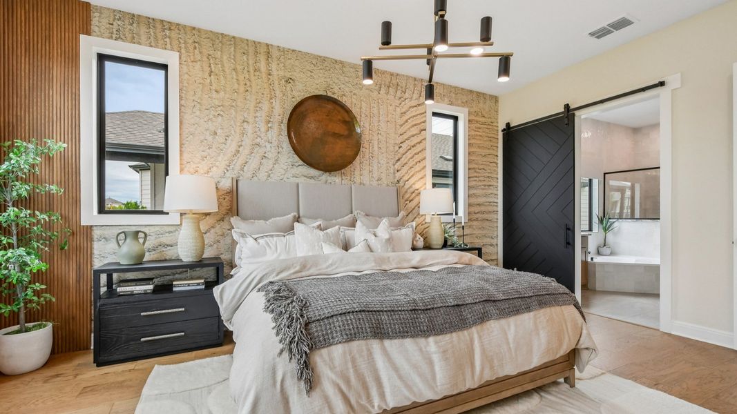 Representative furnished interior of a home built from the Elm by DRB Homes in Oaks at San Gabriel, Georgetown (Image 30).
