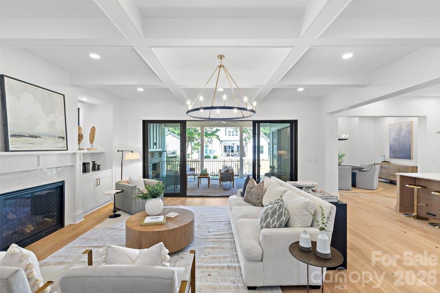 Furnished interior view inside a new home in , Charlotte (Image 42).