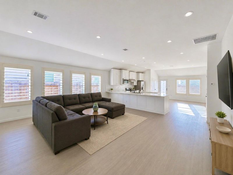 Furnished interior view inside a new home in , Katy (Image 6).