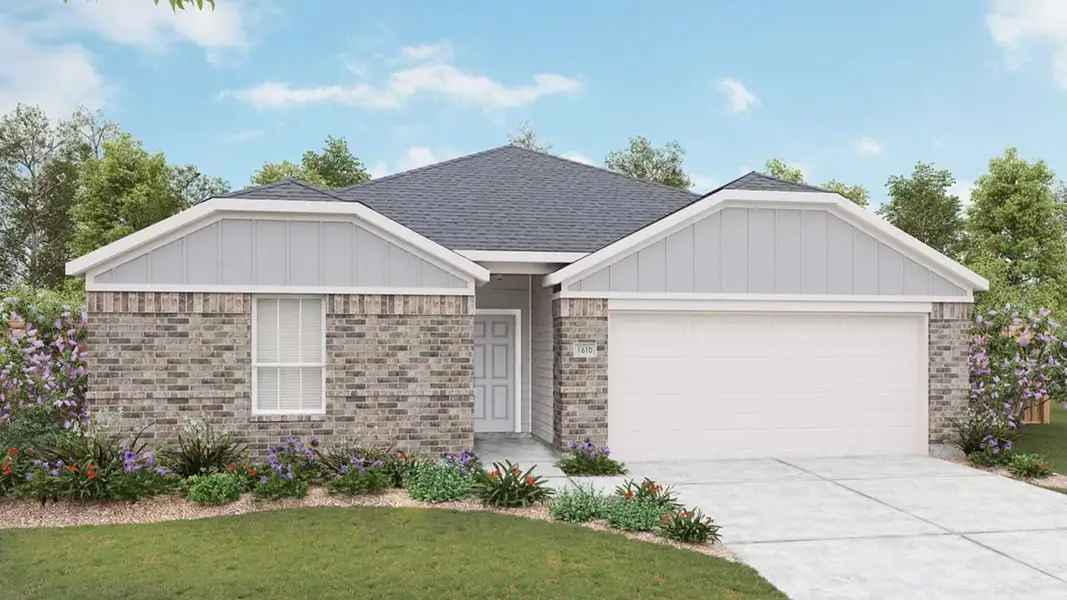 Front exterior of a home in the Sky Ridge community, located in San Marcos, TX (Image 17). Front exterior of a home in the Sky Ridge community, located in San Marcos, TX (Image 17).