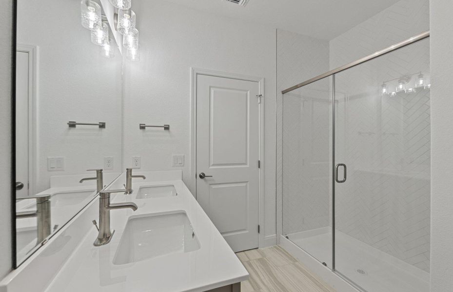 Furnished interior view inside a new home in Patterson Ranch, Georgetown (Image 12). Furnished interior view inside a new home in Patterson Ranch, Georgetown (Image 12).