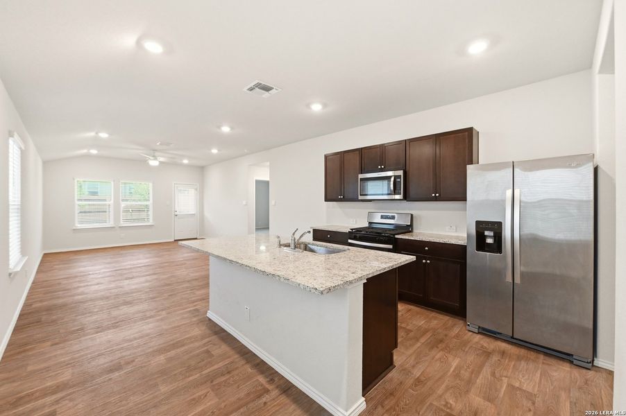 Furnished interior view inside a new home in Avenida, Converse (Image 9). Furnished interior view inside a new home in Avenida, Converse (Image 9).