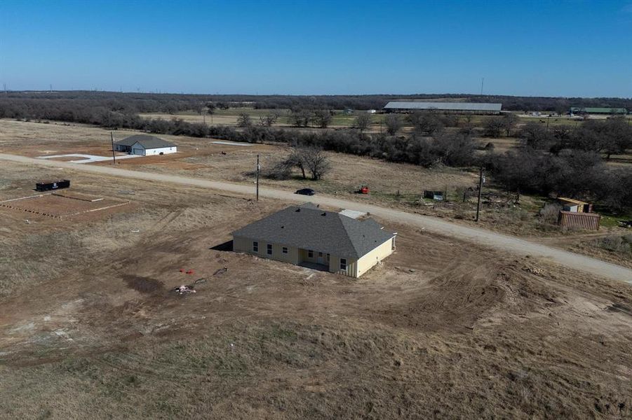 Bird's eye view with a rural view