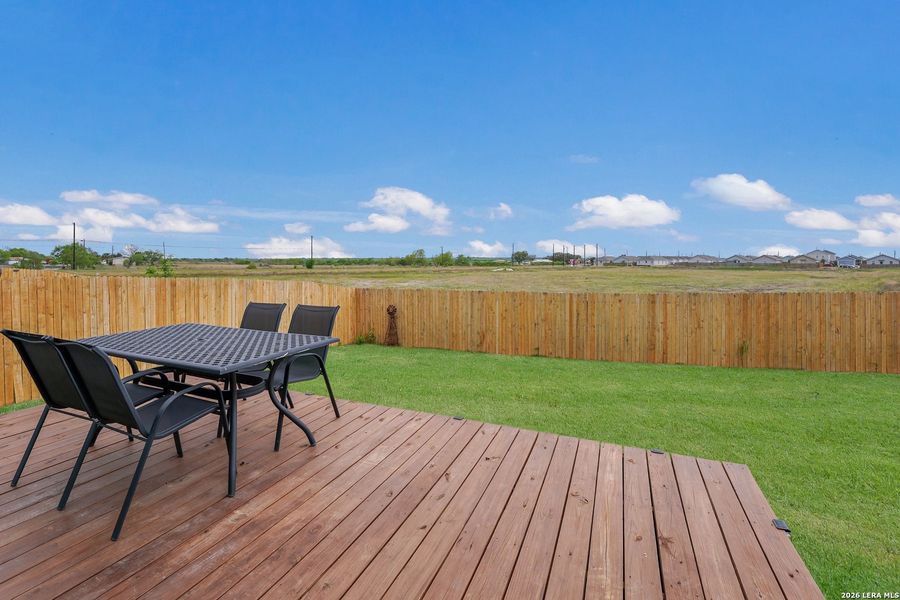 Exterior details and patio area of a home in Spring Grove, Converse (Image 25).