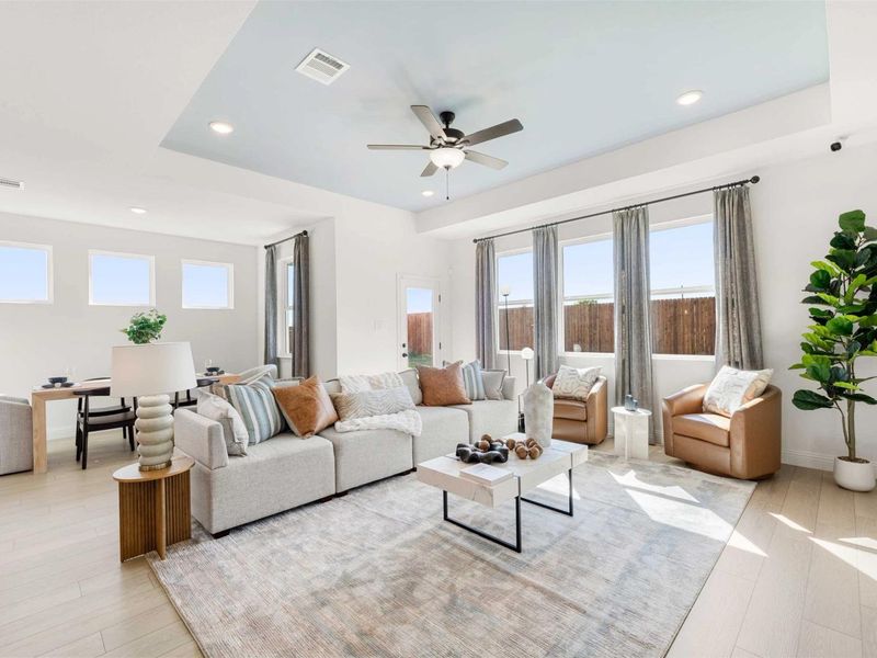 Furnished interior view inside a new home in Meadow Ridge Estates, Josephine (Image 15). Furnished interior view inside a new home in Meadow Ridge Estates, Josephine (Image 15).