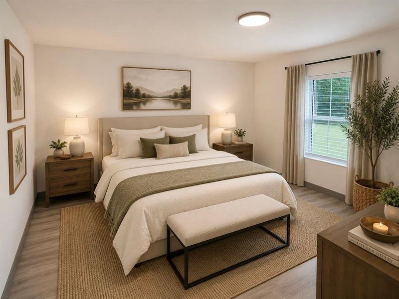 Furnished interior view inside a new home in , Cameron (Image 8).
