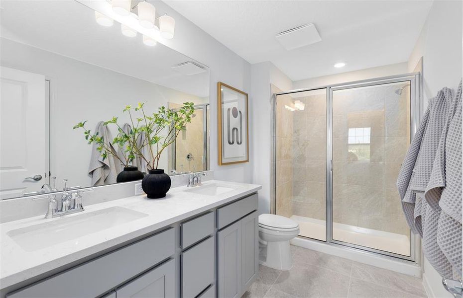 Furnished interior view inside a new home in Silverleaf Oaks, Winter Garden (Image 13). Furnished interior view inside a new home in Silverleaf Oaks, Winter Garden (Image 13).
