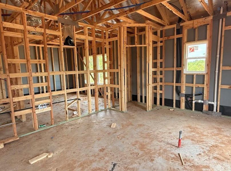 Kitchen with corner pantry