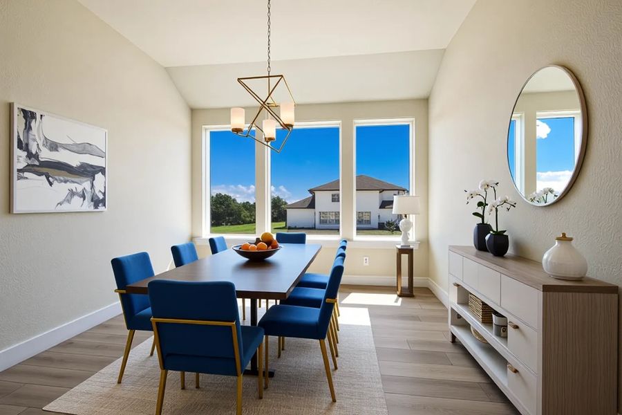 Furnished interior view inside a new home in Esperanza, Boerne (Image 9).