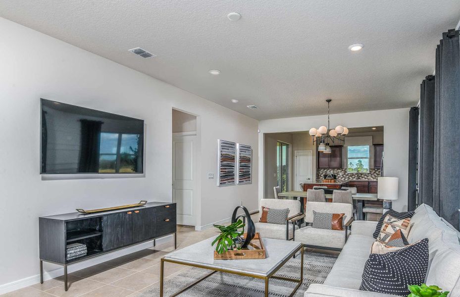 Furnished interior view inside a new home in Del Webb Stone Creek, Ocala (Image 12). Furnished interior view inside a new home in Del Webb Stone Creek, Ocala (Image 12).