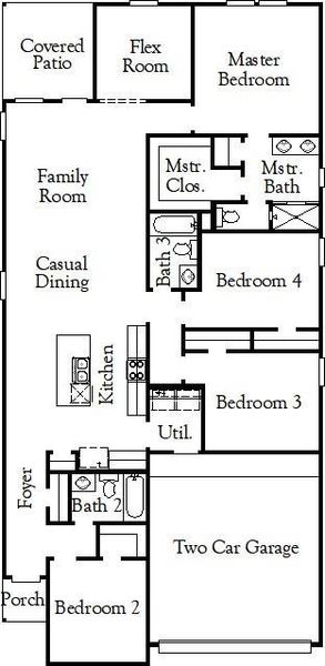 2D floor plan layout of this home in Cypress Green, Hockley, TX (Image 4). 2D floor plan layout of this home in Cypress Green, Hockley, TX (Image 4).
