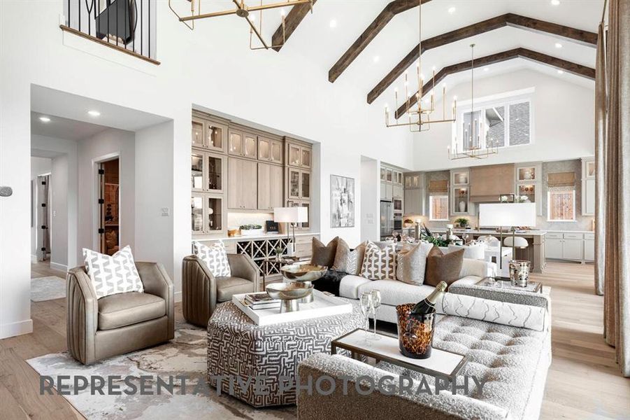 Furnished interior view inside a new home in The Parks at Wilson Creek, Celina (Image 14). Furnished interior view inside a new home in The Parks at Wilson Creek, Celina (Image 14).