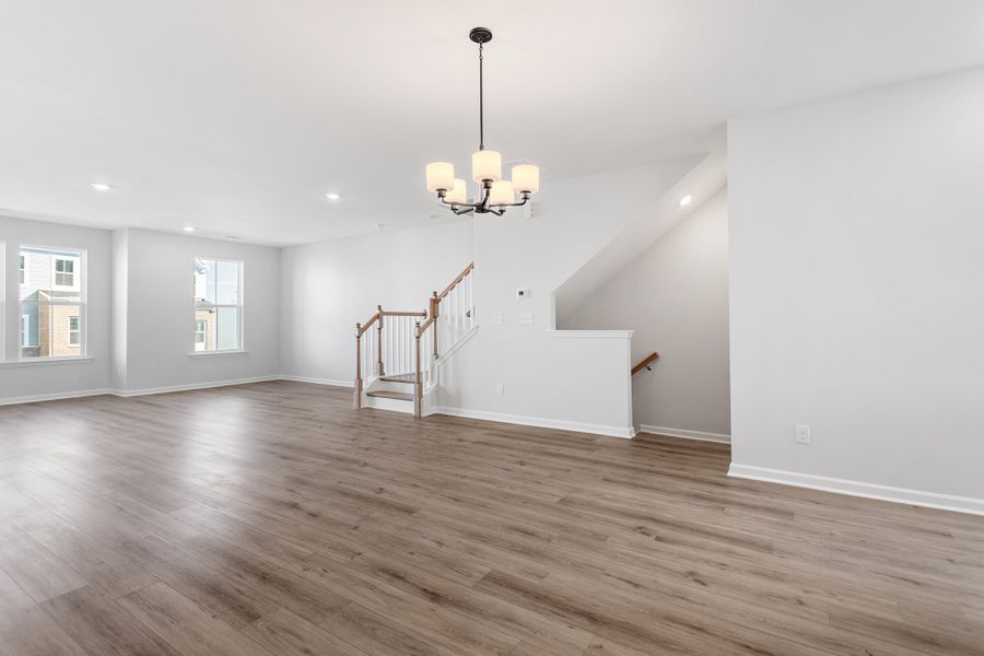 Spacious, unfurnished interior of a new home in Renaissance at White Oak, Garner (Image 18). Spacious, unfurnished interior of a new home in Renaissance at White Oak, Garner (Image 18).