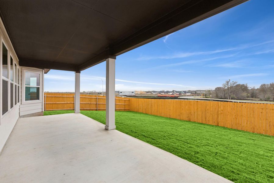 Exterior details and patio area of a home in Carillon, Manor (Image 3). Exterior details and patio area of a home in Carillon, Manor (Image 3).