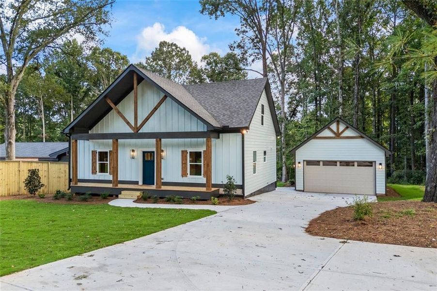 Front exterior of a new home in , Monroe, GA, highlighting curb appeal (Image 2).
