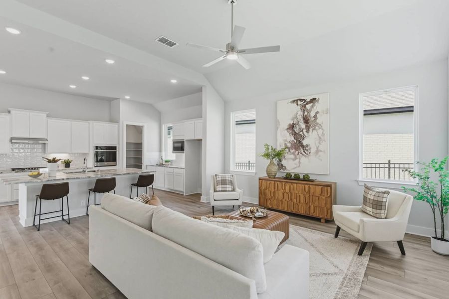 Representative furnished interior of a home built from the Hampton by Chesmar Homes in Buffalo Crossing, Rosenberg (Image 8). Representative furnished interior of a home built from the Hampton by Chesmar Homes in Buffalo Crossing, Rosenberg (Image 8).