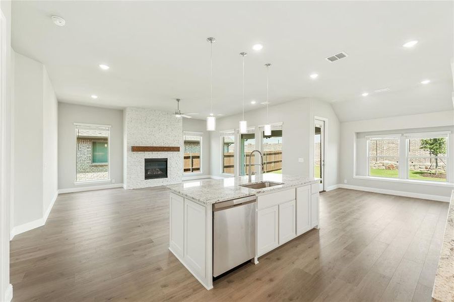 Furnished interior view inside a new home in Chaparral Park, Oak Point (Image 7).