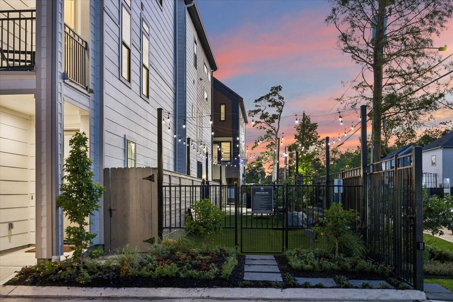 Exterior details and patio area of a home in , Houston (Image 4).