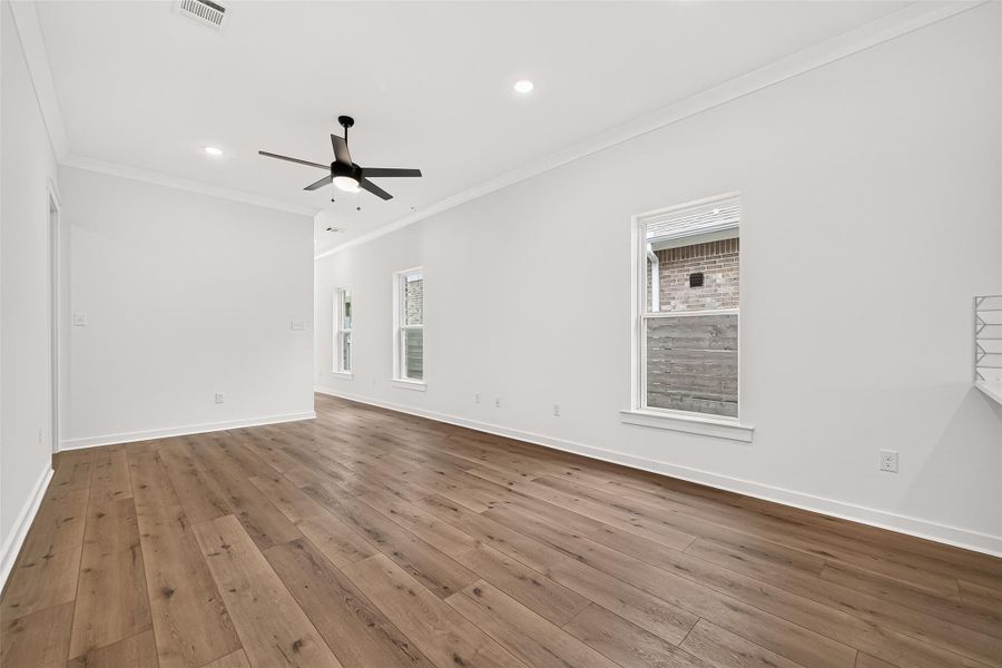 Spacious, unfurnished interior of a new home in Two Step Farm, Montgomery (Image 32). Spacious, unfurnished interior of a new home in Two Step Farm, Montgomery (Image 32).