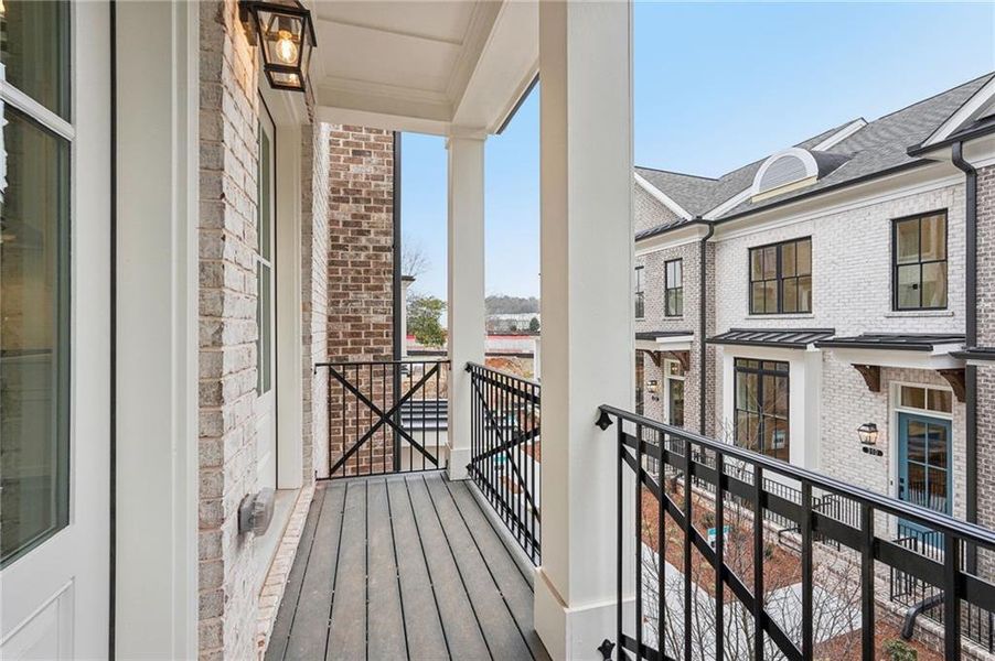 Exterior details and patio area of a home in Byers Park, Alpharetta (Image 3).