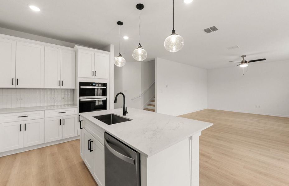 Furnished interior view inside a new home in Sunfield, Buda (Image 5).
