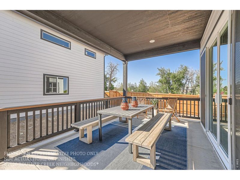 Exterior details and patio area of a home in , Boulder (Image 22).