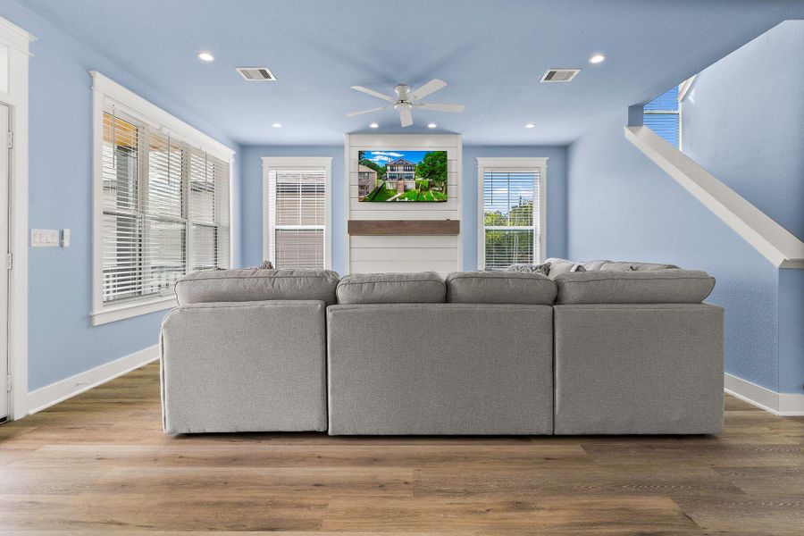 Furnished interior view inside a new home in , Point Blank (Image 18). Furnished interior view inside a new home in , Point Blank (Image 18).