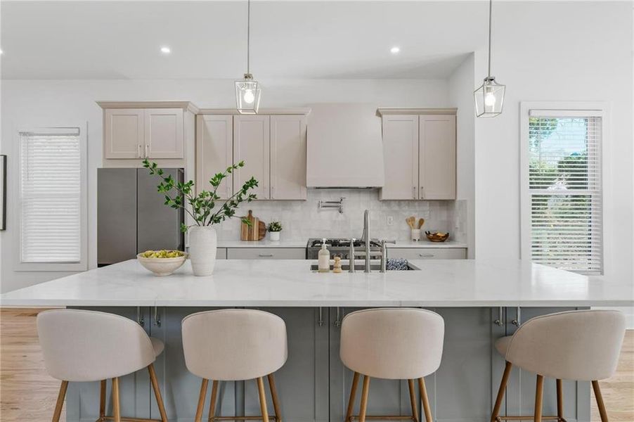 Furnished interior view inside a new home in , Atlanta (Image 8).