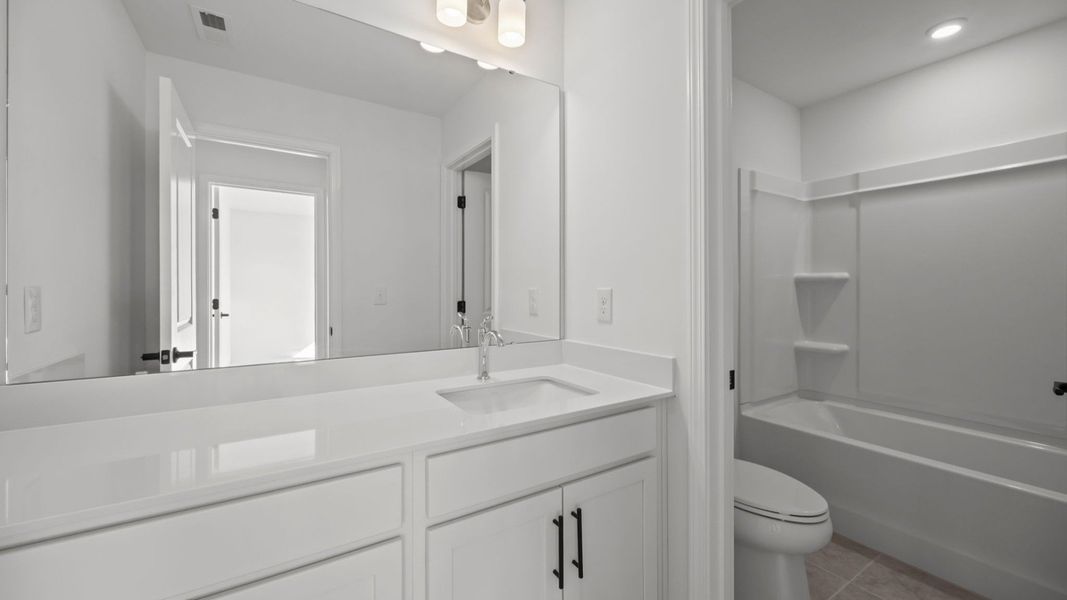 The Burton Plan by DRB homes at Lakeside Glen, in York SC -Bathroom