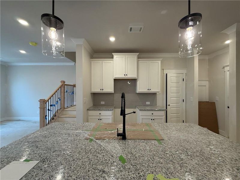 Furnished interior view inside a new home in The Towns at Auburn Station East, Auburn (Image 3).