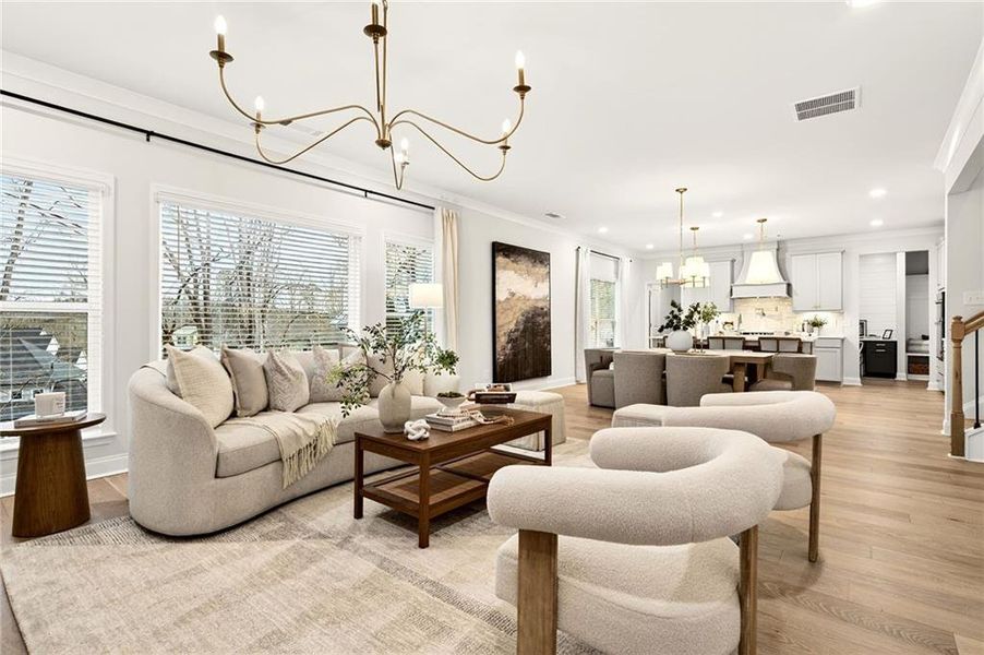 Furnished interior view inside a new home in River Rock, Ball Ground (Image 44).