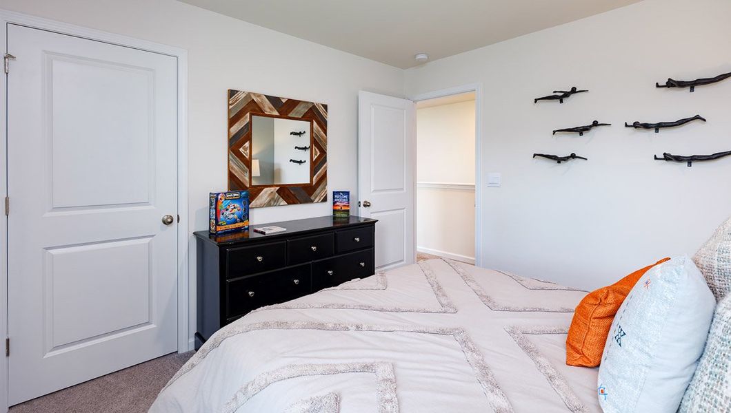 Furnished interior view inside a new home in Cardinal Creek, Charlotte (Image 32).