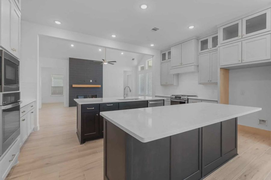 Representative furnished interior of a home built from the Lakeway by Chesmar Homes in Meridiana 50's, Manvel (Image 11).