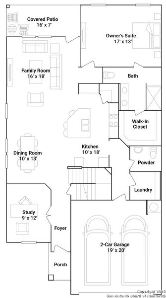 2D floor plan layout of this home in , Converse, TX (Image 5).