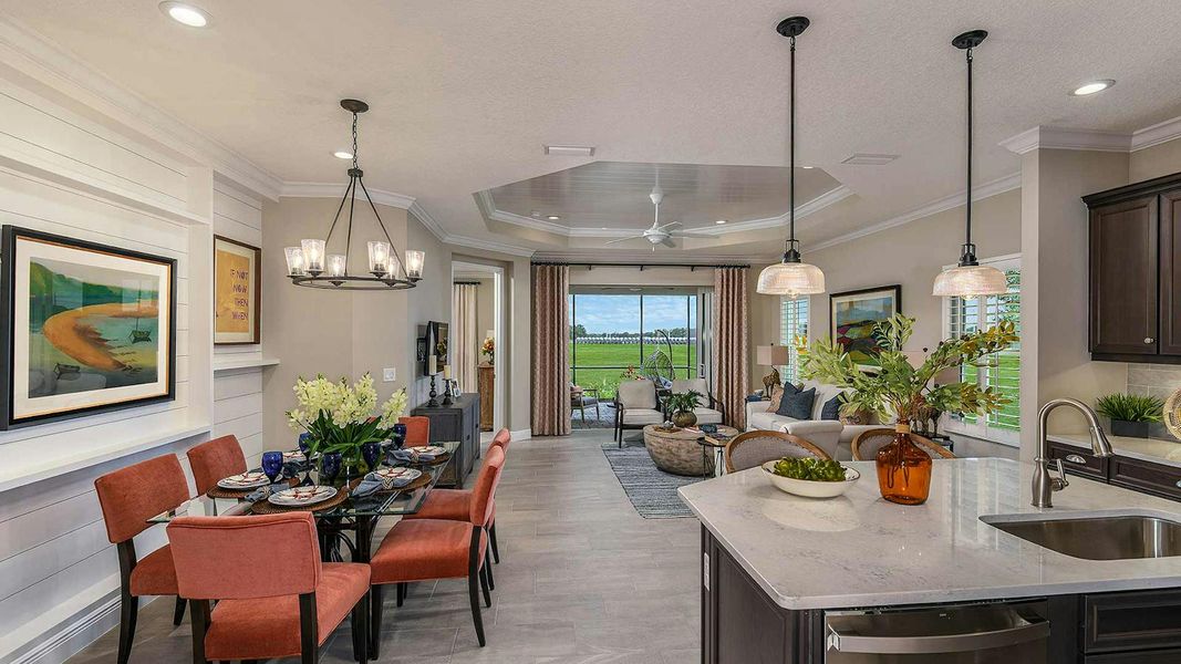 Furnished interior view inside a new home in Windward Real Estate and Homes for Sale in Sarasota, FL - Neal Communities, Sarasota (Image 16).