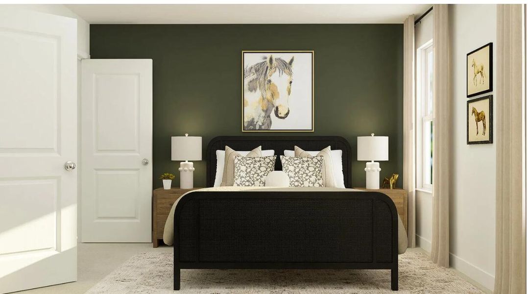 Furnished interior view inside a new home in Lindera Preserve at Cane Bay Plantation: Sabal Collection, Summerville (Image 10).