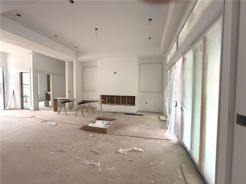 In-progress construction of a new home in , Flowery Branch, GA (Image 8).