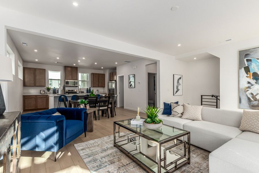 Furnished interior view inside a new home in Parkside at Victory Ridge, Colorado Springs (Image 10).