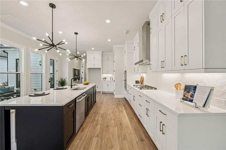 Furnished interior view inside a new home in Promenade at Sawnee Village, Cumming (Image 6).