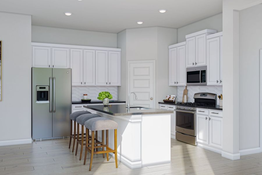 Furnished interior view inside a new home in Trillium, Richmond (Image 9).