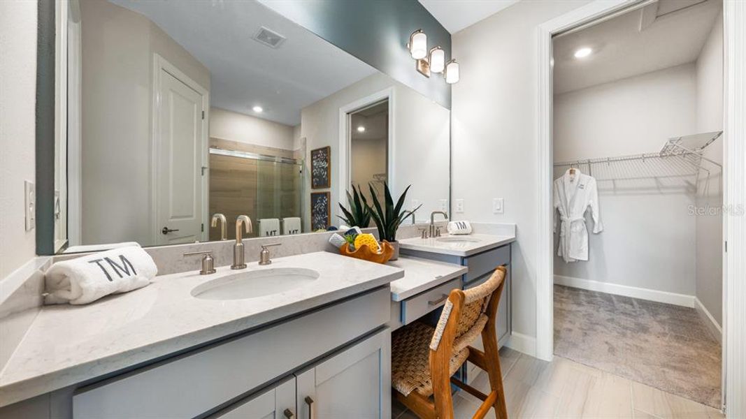 Furnished interior view inside a new home in Esplanade at Wiregrass Ranch, Wesley Chapel (Image 13).