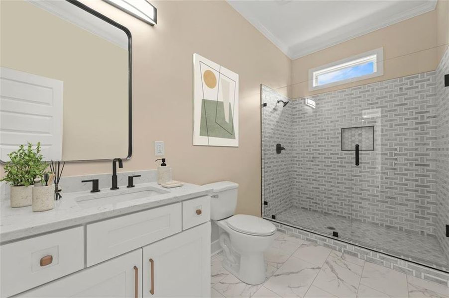 Furnished interior view inside a new home in , Atlanta (Image 4).