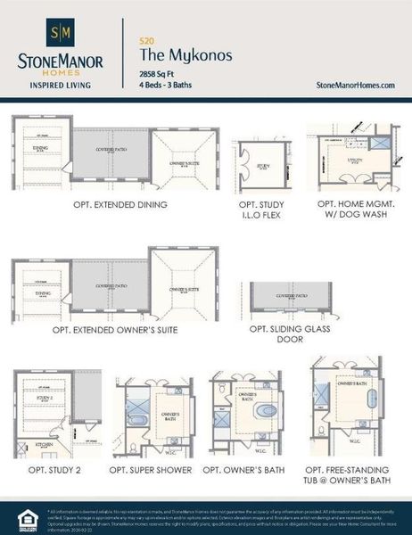 2D floor plan layout of this home in Magnolia Bend, Rosharon, TX (Image 7).