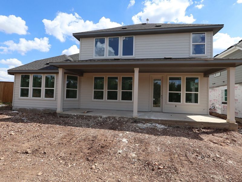 Exterior details and patio area of a home in Edgewood, Leander (Image 3). Exterior details and patio area of a home in Edgewood, Leander (Image 3).