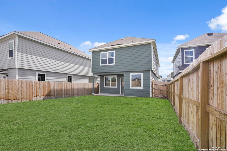 Exterior details and patio area of a home in Melissa Ranch, San Antonio (Image 18). Exterior details and patio area of a home in Melissa Ranch, San Antonio (Image 18).