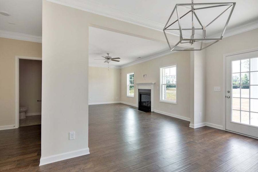 Great Room with Fireplace Option Great Room with Fireplace Option