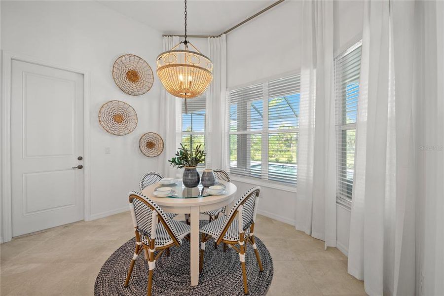 Furnished interior view inside a new home in Calusa Country Club, Lakewood Ranch (Image 10).