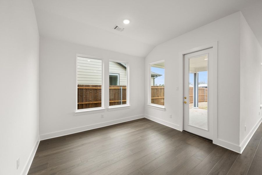 Spacious, unfurnished interior of a new home in The Meadows, Denton (Image 24). Spacious, unfurnished interior of a new home in The Meadows, Denton (Image 24).