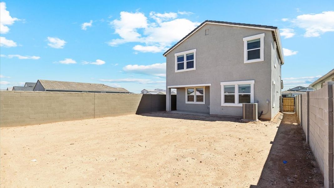 Exterior details and patio area of a home in Elena Trails, Maricopa (Image 20).
