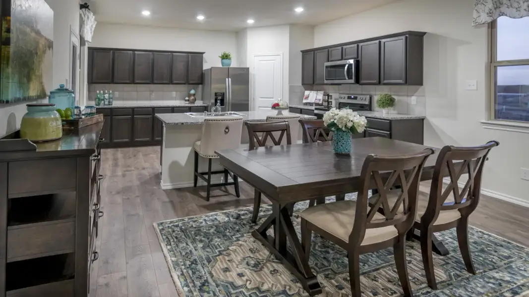 Furnished interior view inside a new home in Wildcat Ranch, Crandall (Image 3).